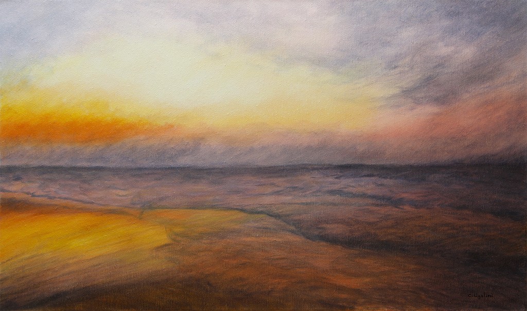 Mer du nord Coucher de soleil